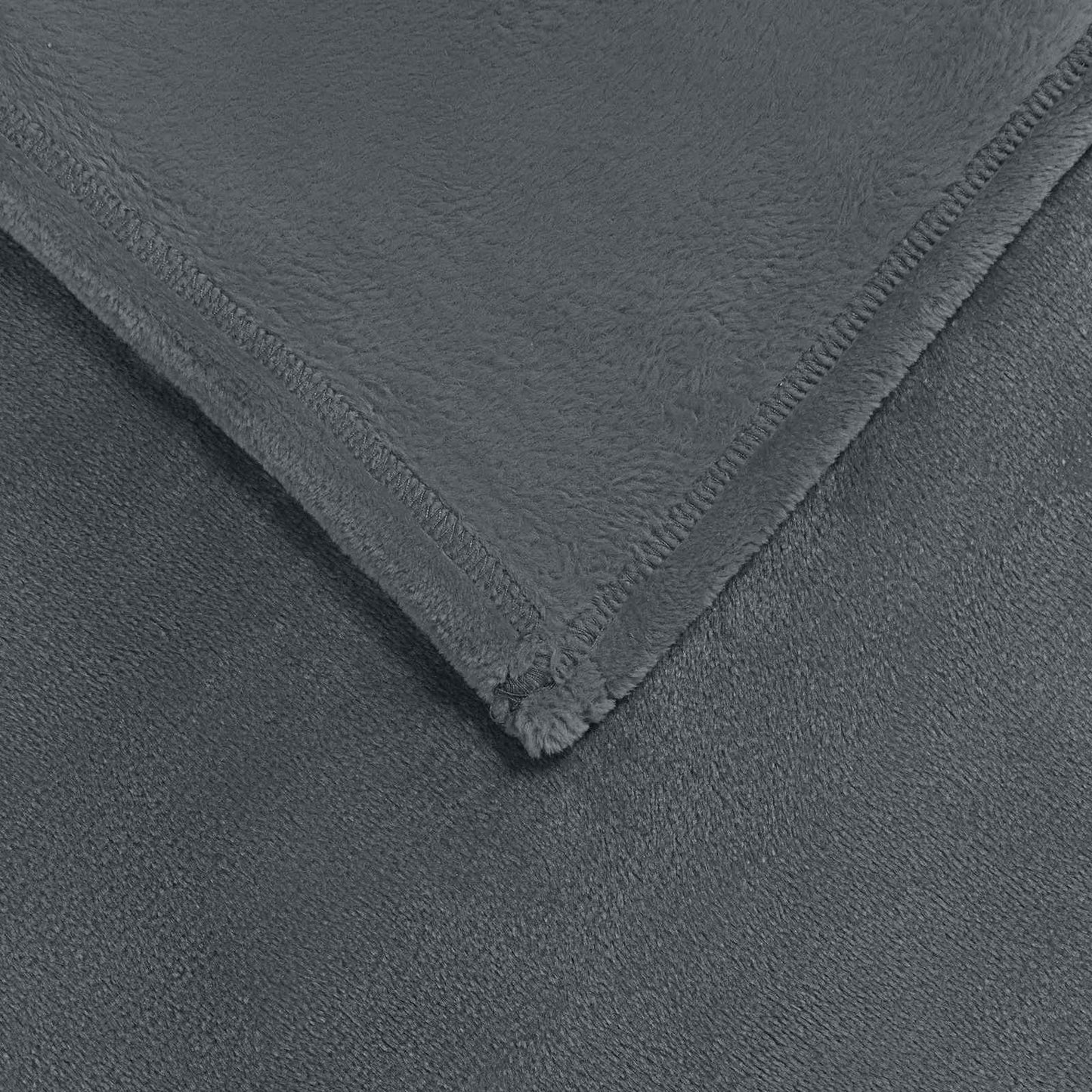 vidaXL Throw Blankets 6 pcs Dark Grey 130 x 150 cm 3.04 kg Fleece 6