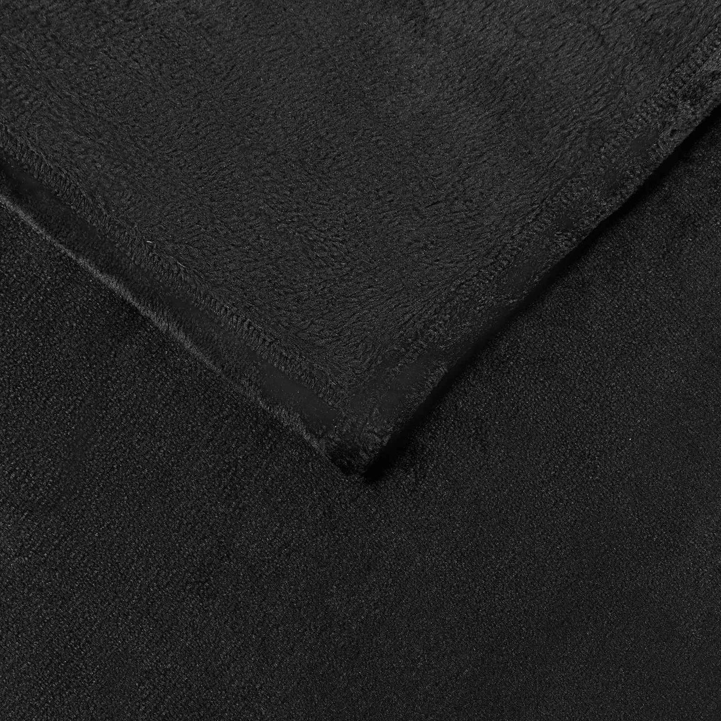 vidaXL Throw Blankets 6 pcs Black 130 x 150 cm 3.04 kg Fleece 6