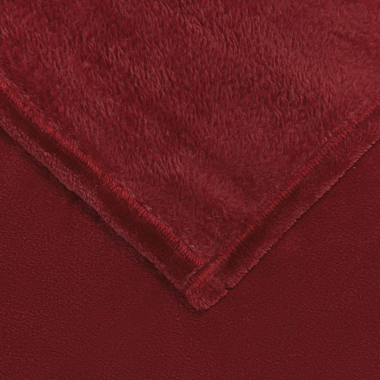 vidaXL Throw Blankets 6 pcs Bordeaux Red 130 x 150 cm 3.04 kg Fleece 6