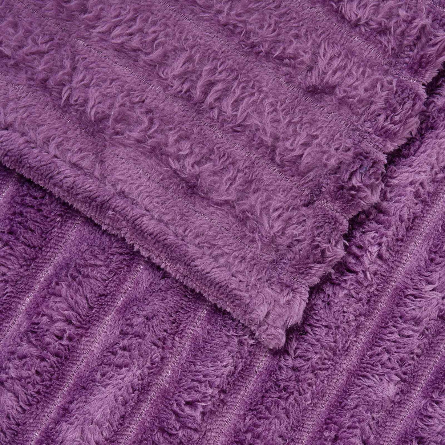 vidaXL Throw Blankets 6 pcs Purple 150 x 130 cm 2.85 kg Fleece 6
