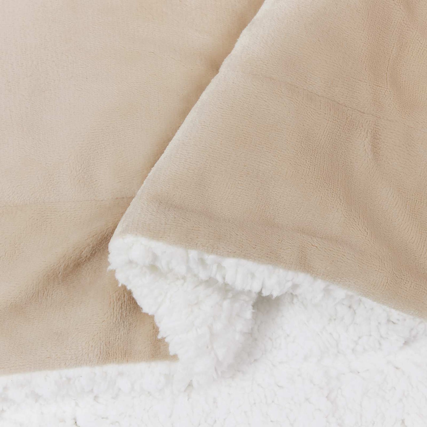vidaXL Throw Blanket Beige 220 x 240 cm 2.67 kg Fleece 6