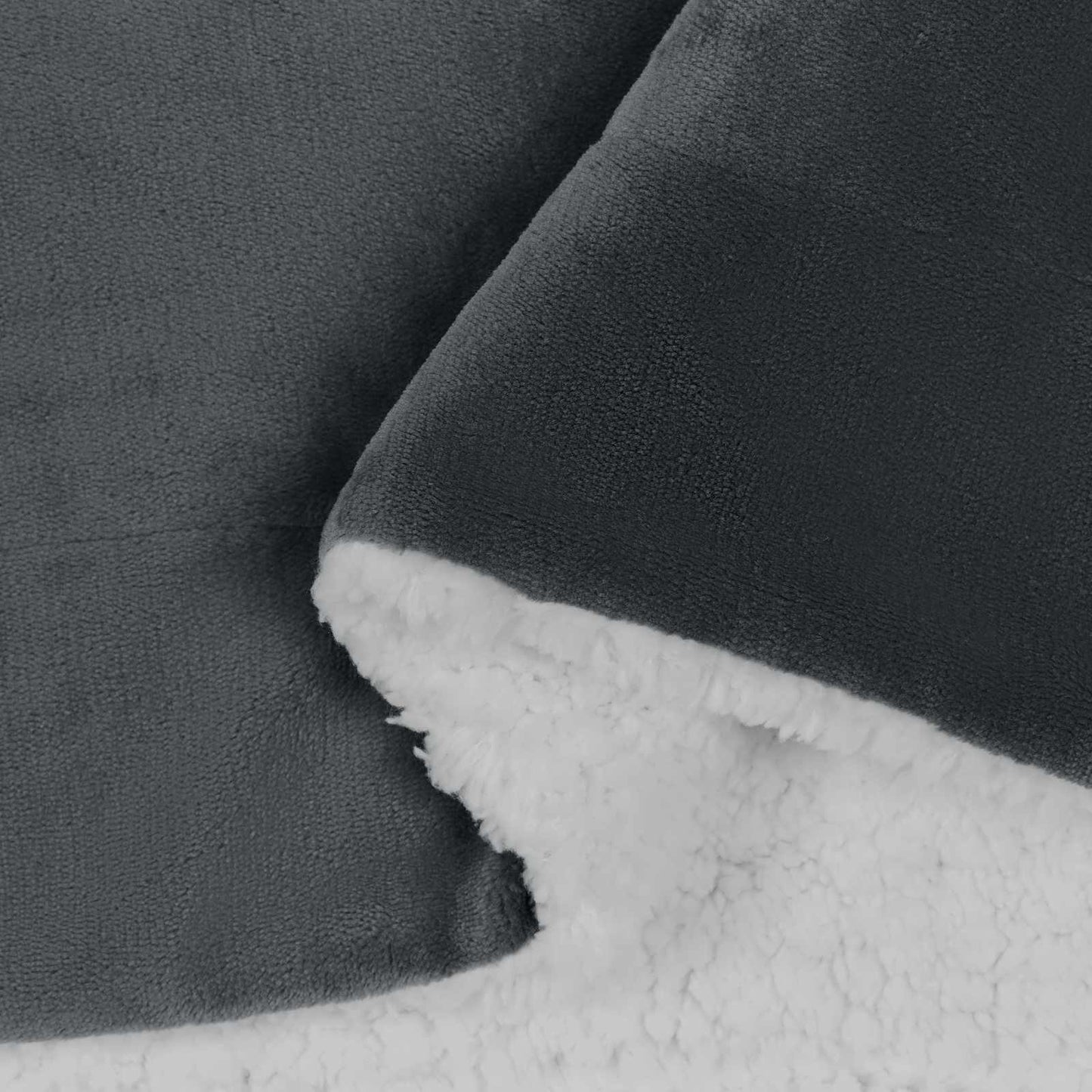 vidaXL Throw Blanket Dark Grey 240 x 270 cm 3.17 kg Fleece 6