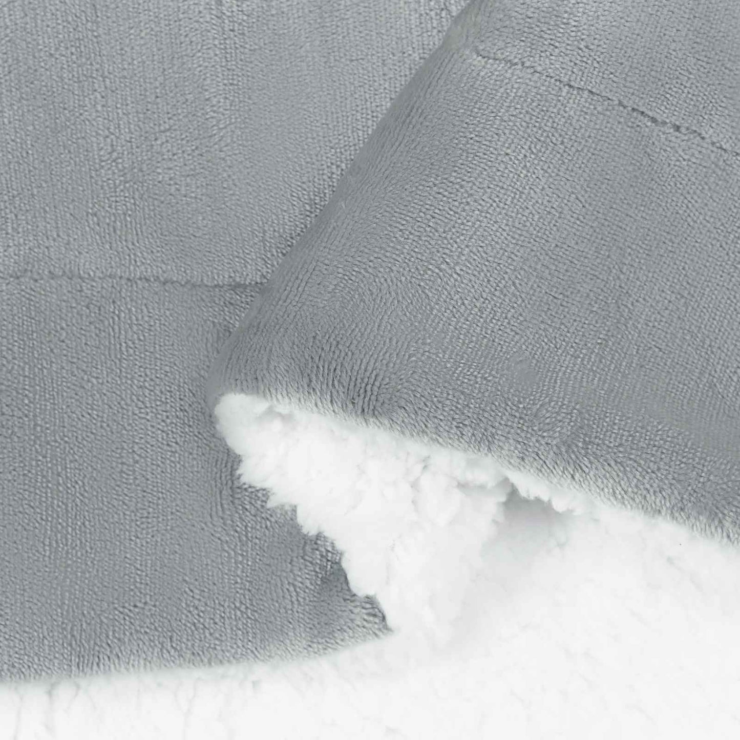 vidaXL Throw Blanket Grey 220 x 240 cm 2.67 kg Fleece 6