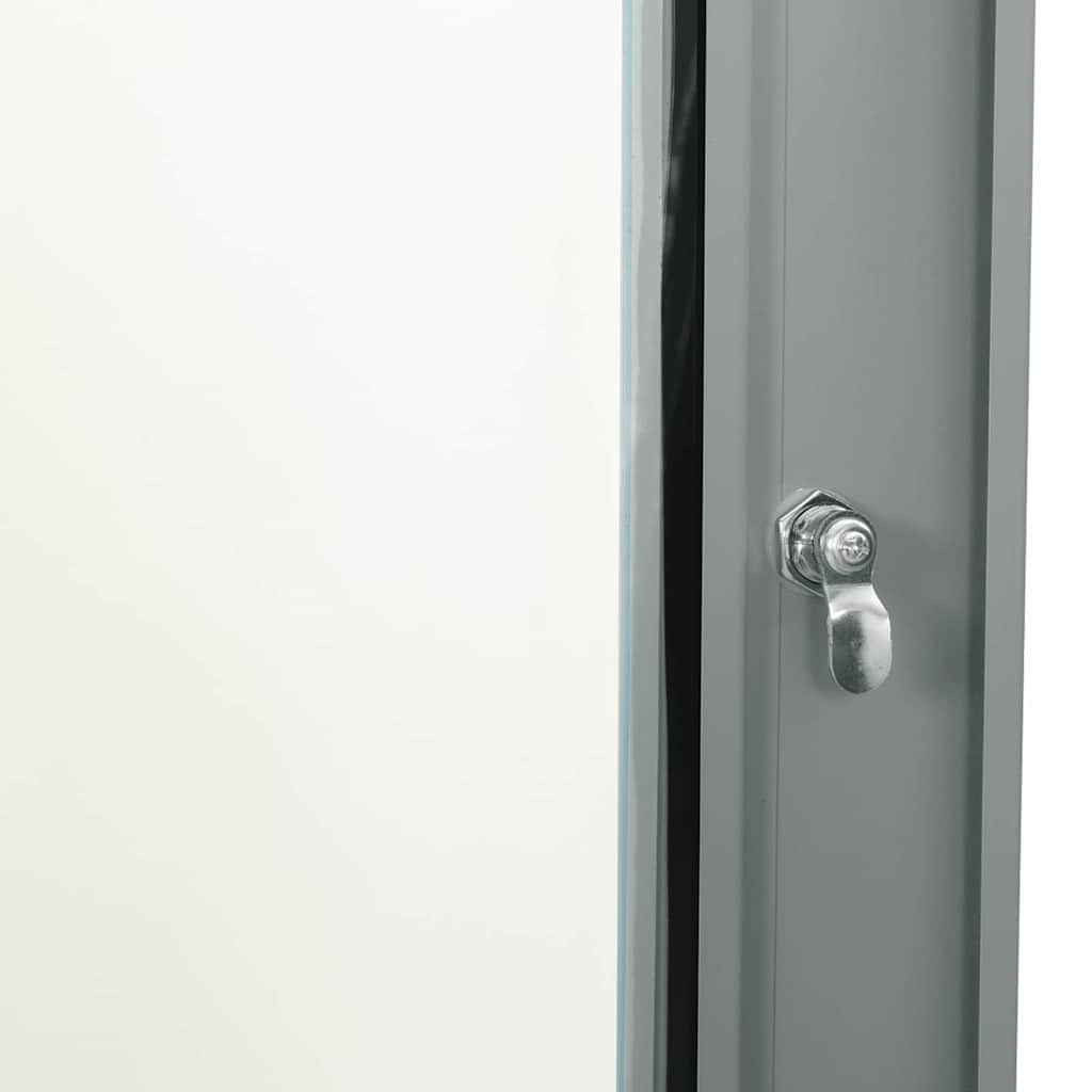 vidaXL Network Cabinet with Storage Grey 60 x 45 x 35 cm Steel 6