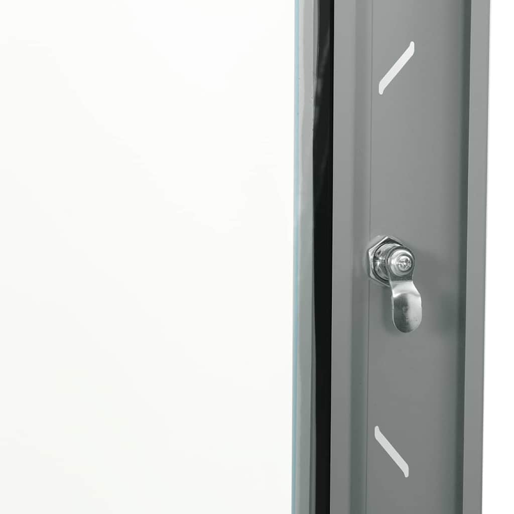 vidaXL Network Cabinet with Storage Grey 53 x 60 x 30 cm Steel 6