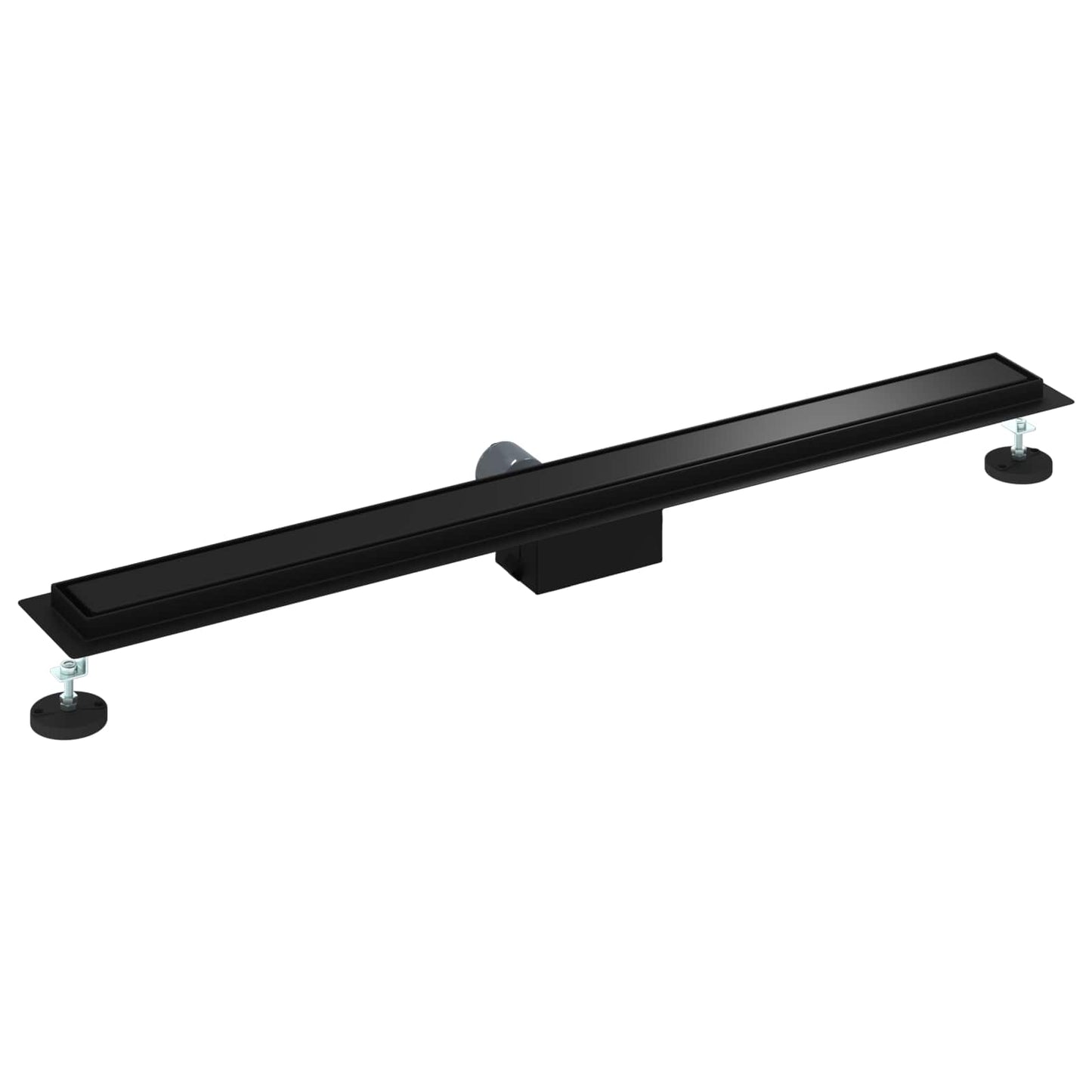 vidaXL 2 in 1 Shower Drain Black 100 cm Stainless Steel 304 6