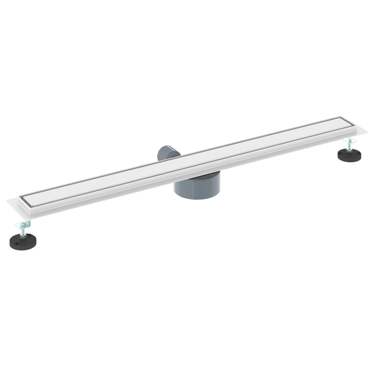 vidaXL Shower Drain 2-in-1 with 360° Siphon Silver 90 cm 6