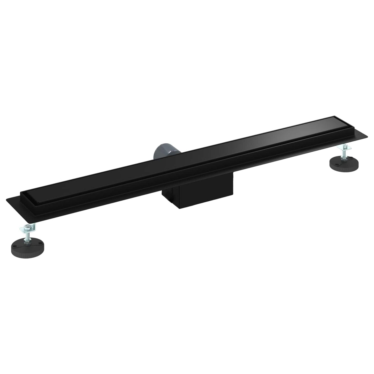 vidaXL 2 in 1 Shower Drain Black 80 cm Stainless Steel 304 6