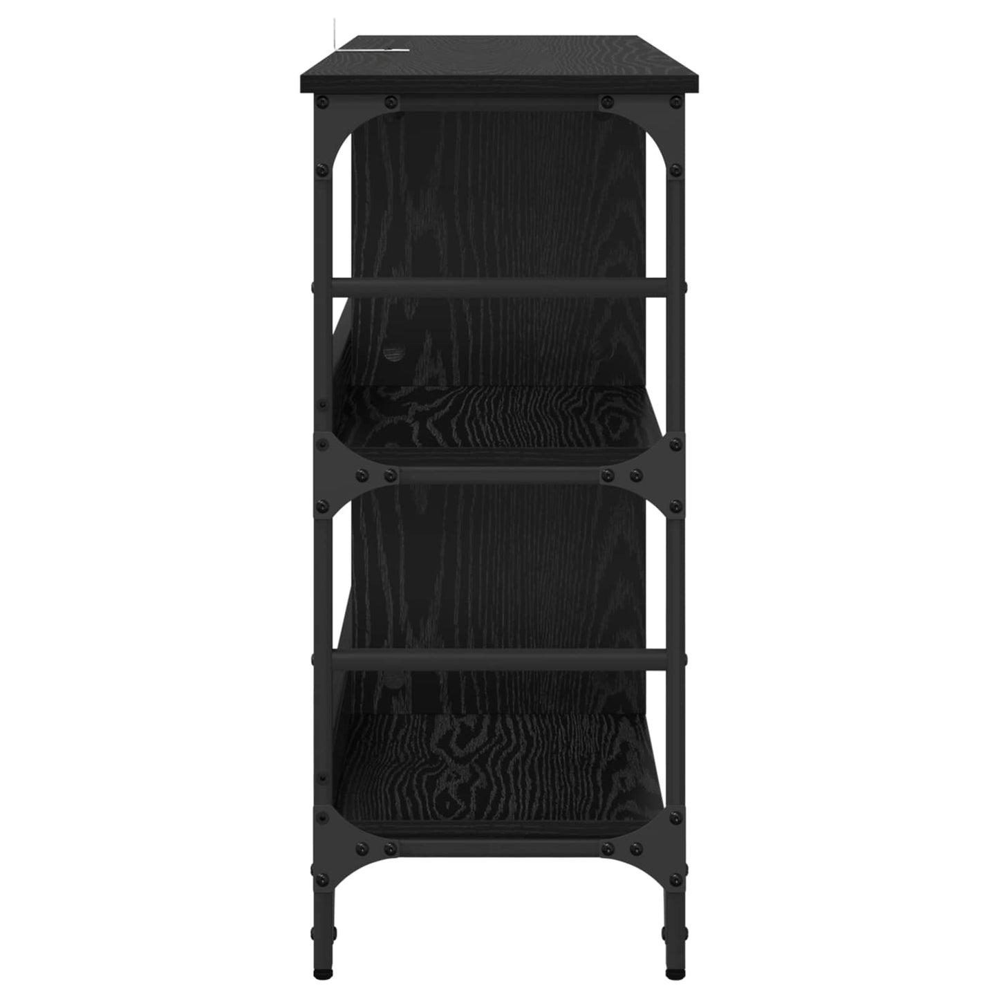 vidaXL Sideboard Black Oak 102 x 32 x 73.5 cm 6