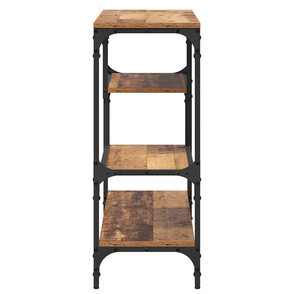 vidaXL Console Table Old Wood 100 x 30 x 75 cm Engineered wood 6