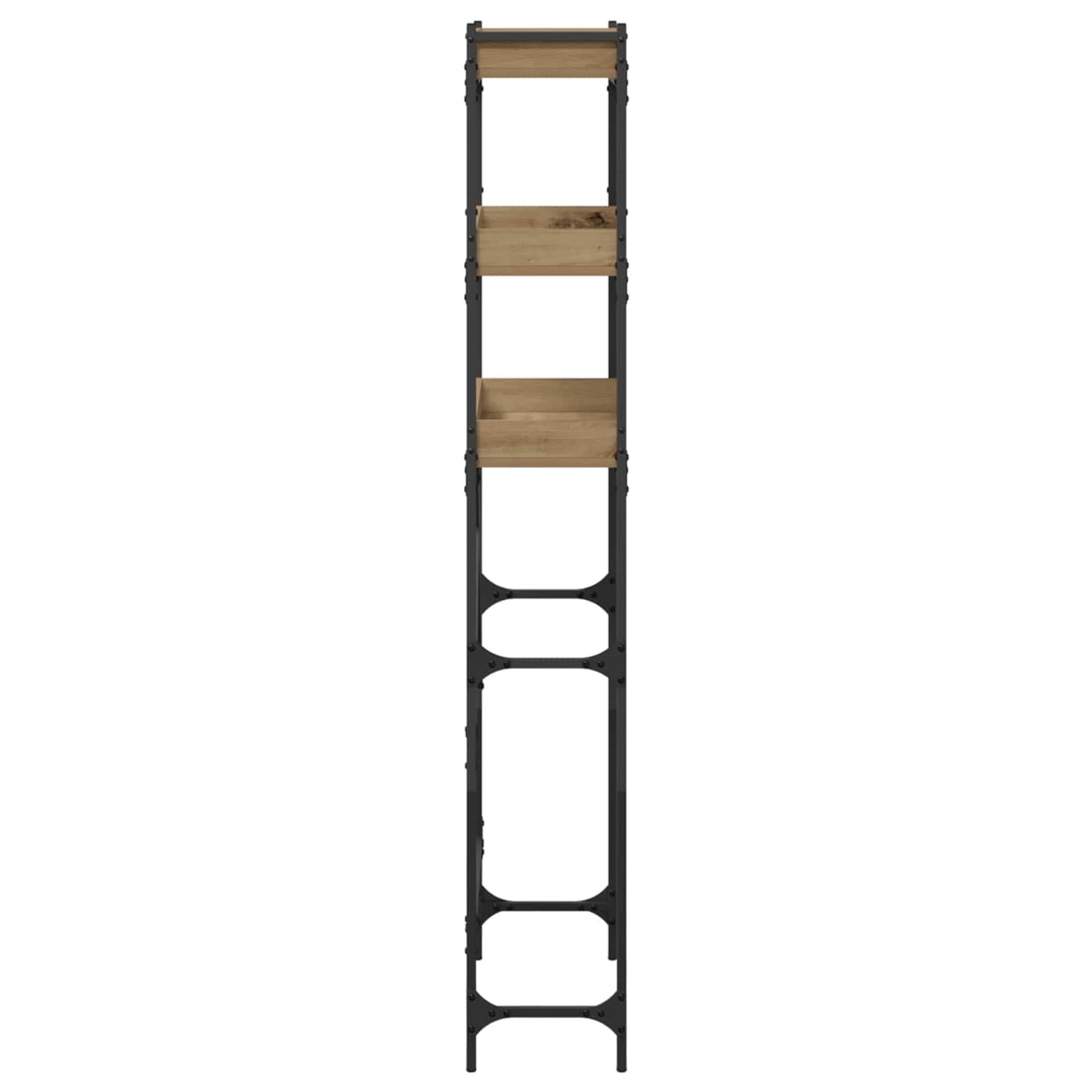 vidaXL Washing Machine Shelf with Shelf Artisan Oak 67 x 25 x 163 cm 6