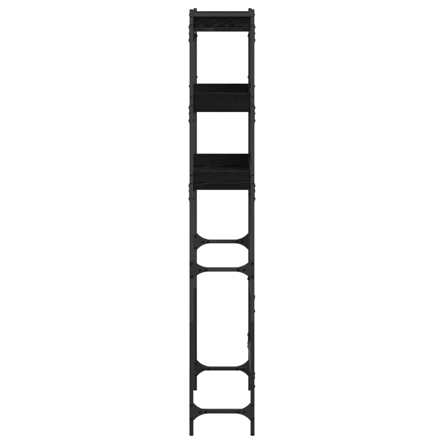 vidaXL Washing Machine Shelf with Shelf Black 0ak 67 x 25 x 163 cm 6