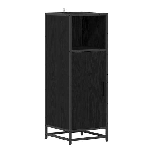 Bathroom Cabinet 35x37,5x100 cm Engineered Wood Black oak