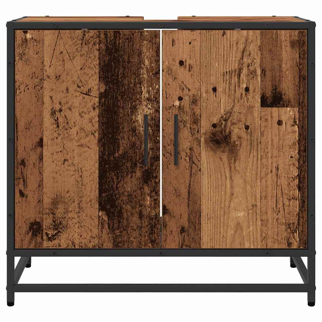 vidaXL Bathroom Sink Cabinet Old Wood 65 x 33 x 60 cm Engineered wood 6