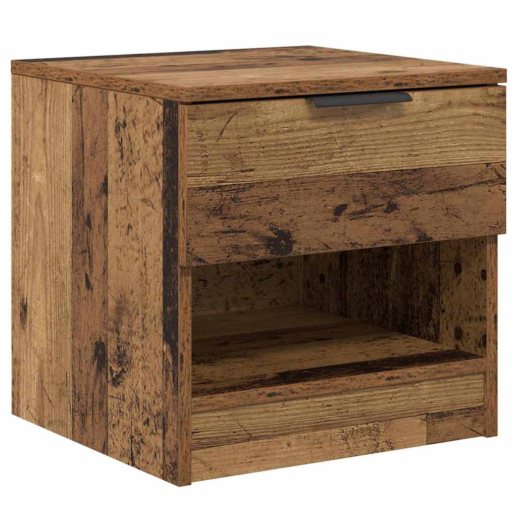 vidaXL Bed Cabinet 2 pcs Old Wood 40 x 39 x 40cm Engineered Wood 6