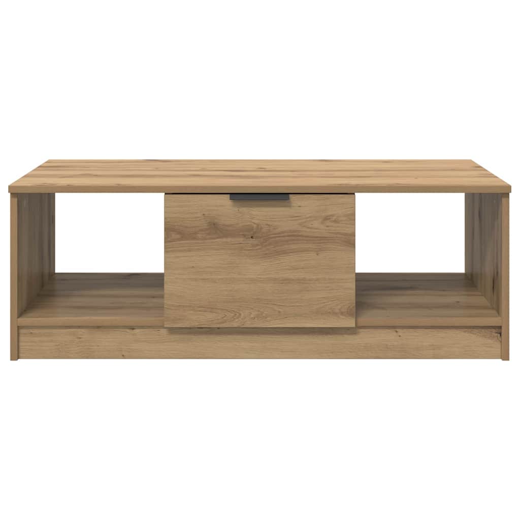vidaXL Coffee Table Artisan Oak 102 x 50 x 36cm Engineered Wood 6