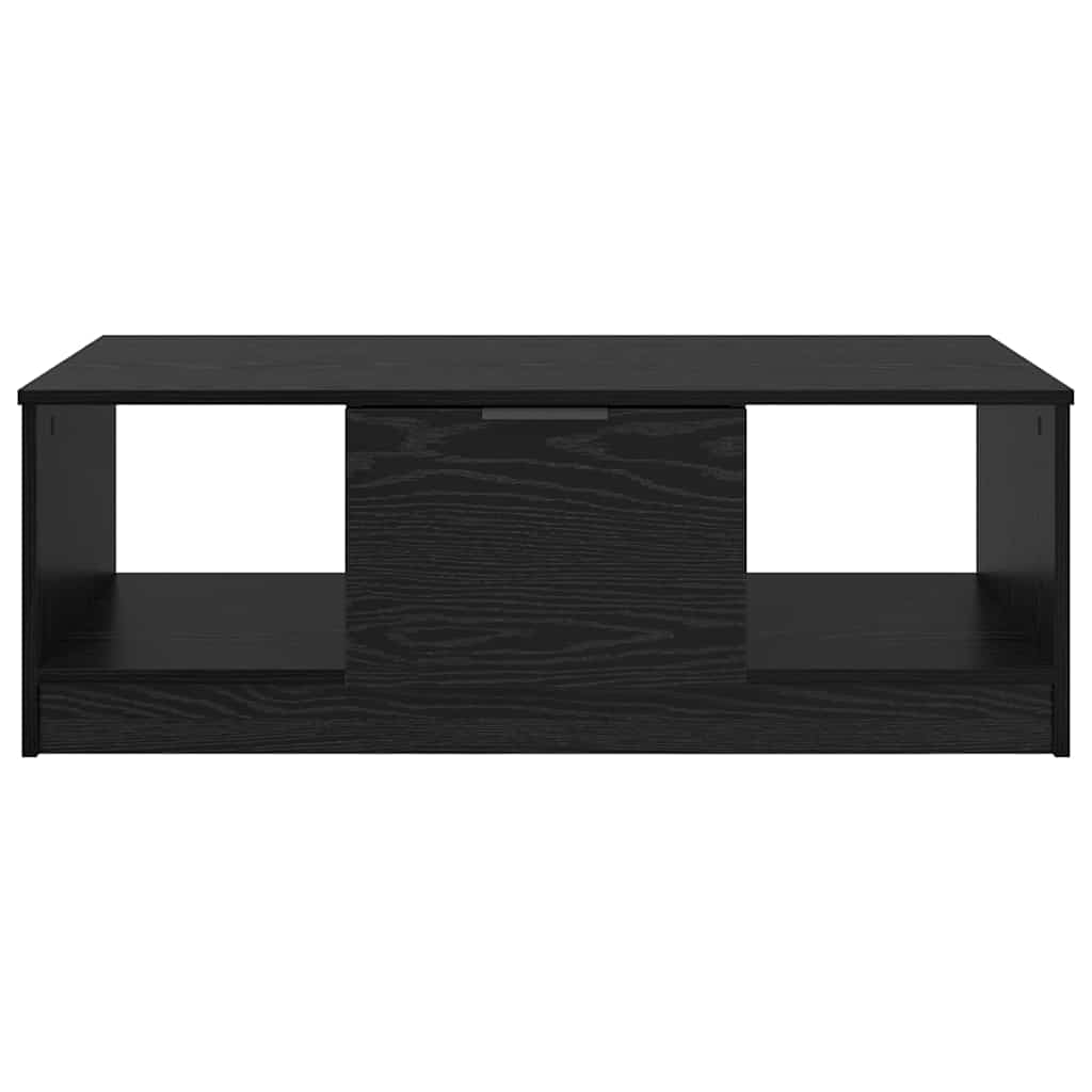 vidaXL Coffee Table Black Oak 102 x 50 x 36cm Engineered Wood 6