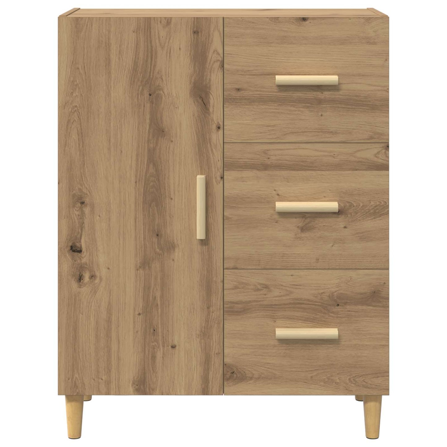 vidaXL Sideboard Artisan Oak 34 x 69.5 x 90 cm Engineered Wood 6
