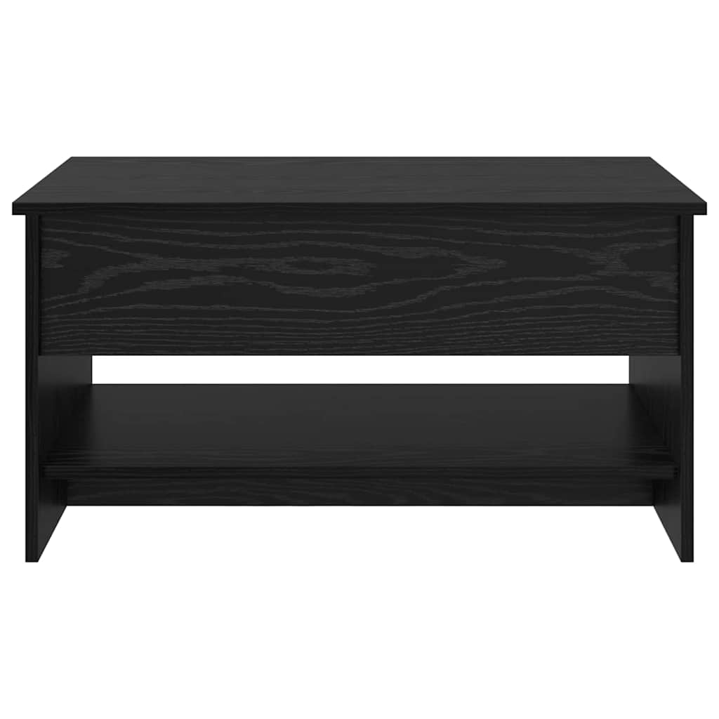 vidaXL Coffee Table Black Oak 80 x 50.5 x 41.5 cm Engineered Wood 6