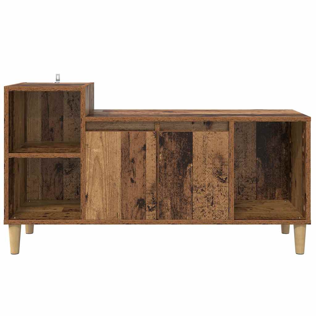 vidaXL TV Cabinet 100 x 35 x 55 cm Old Wood Engineered Wood 6