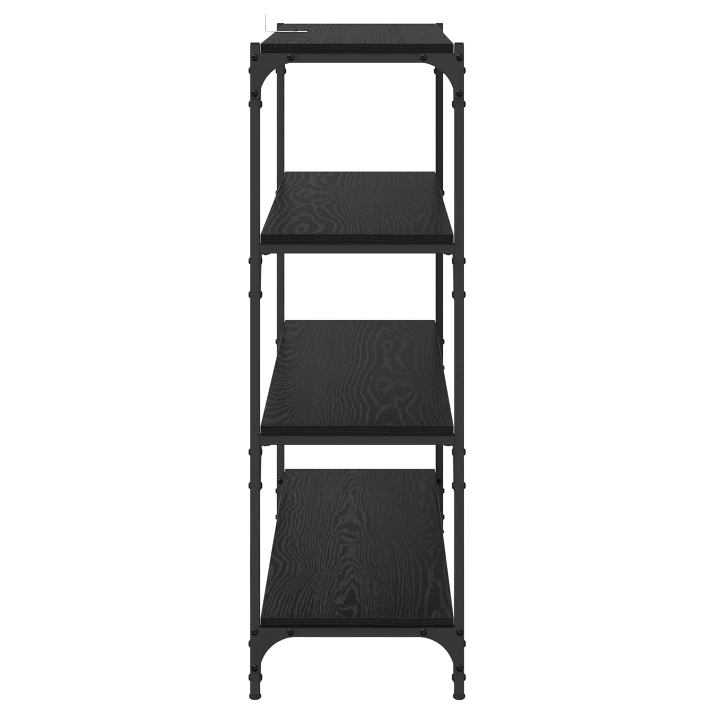 vidaXL Book Cabinet Black Oak 100 x 33 x 100 cm 6