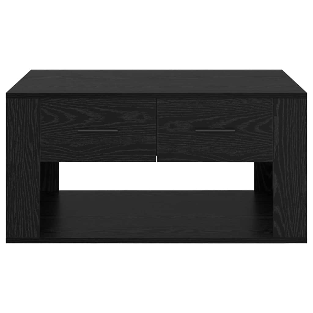 vidaXL Coffee Table Black Oak 80 x 50 x 40 cm Engineered Wood 6