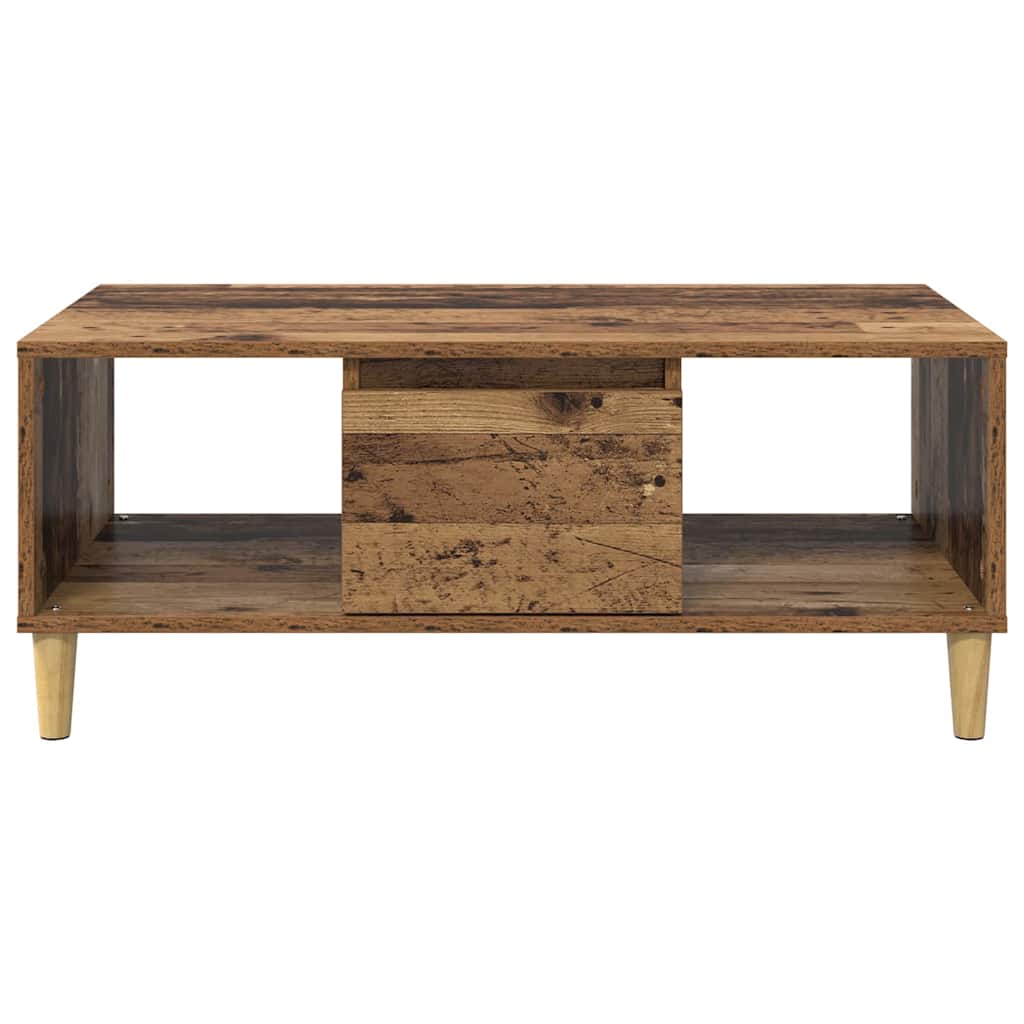 vidaXL Coffee Table Old Wood 90 x 50 x 26.5 cm Engineered Wood 6
