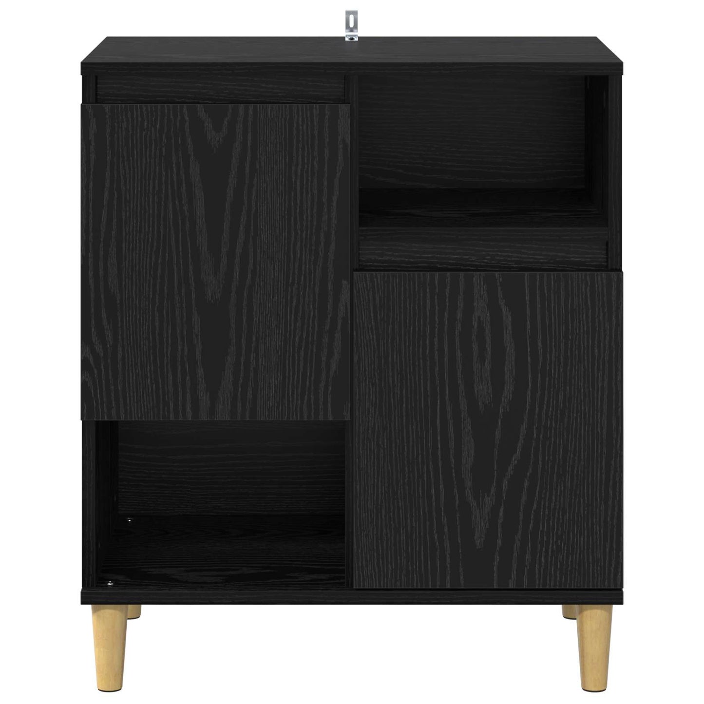 vidaXL Sideboard Black oak 35 x 60 x 70 cm Engineered Wood 6