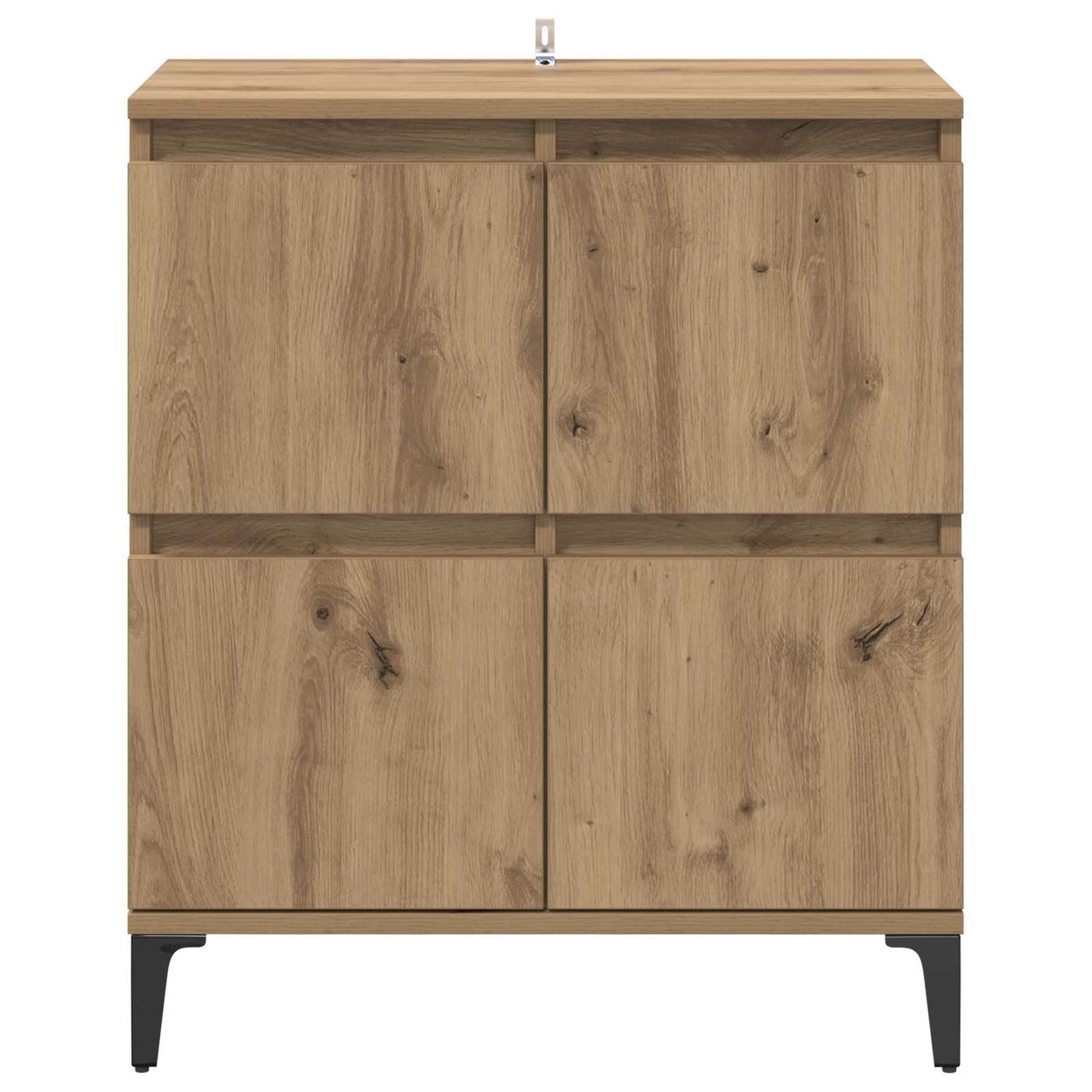 vidaXL Sideboard Artisan Oak 60 x 35 x 70 cm Engineered Wood and Iron 6