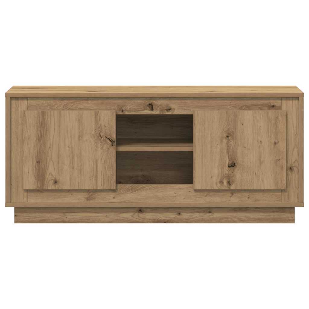 vidaXL TV Cabinet 102 x 35 x 45 cm Artisan Oak Engineered Wood 6
