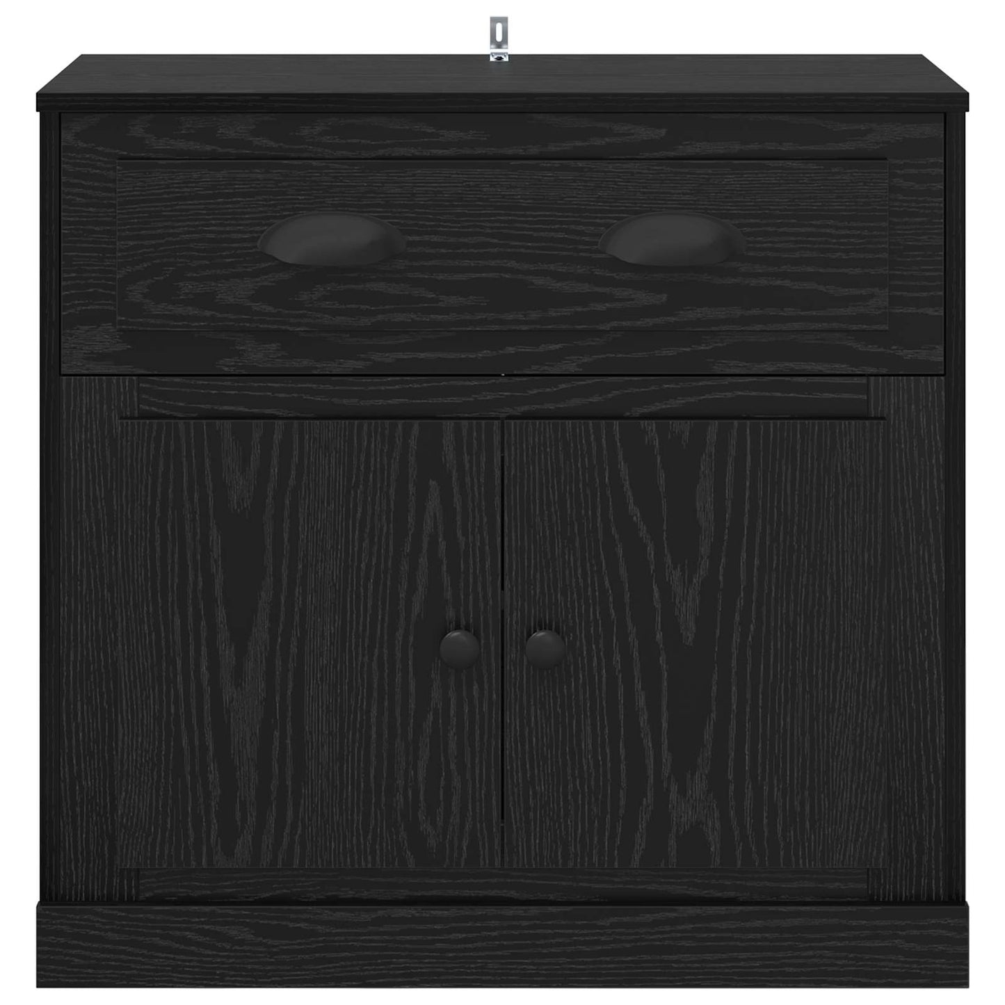 vidaXL Highboard Black Oak 70 x 35.5 x 67.5 cm Engineered Wood 6