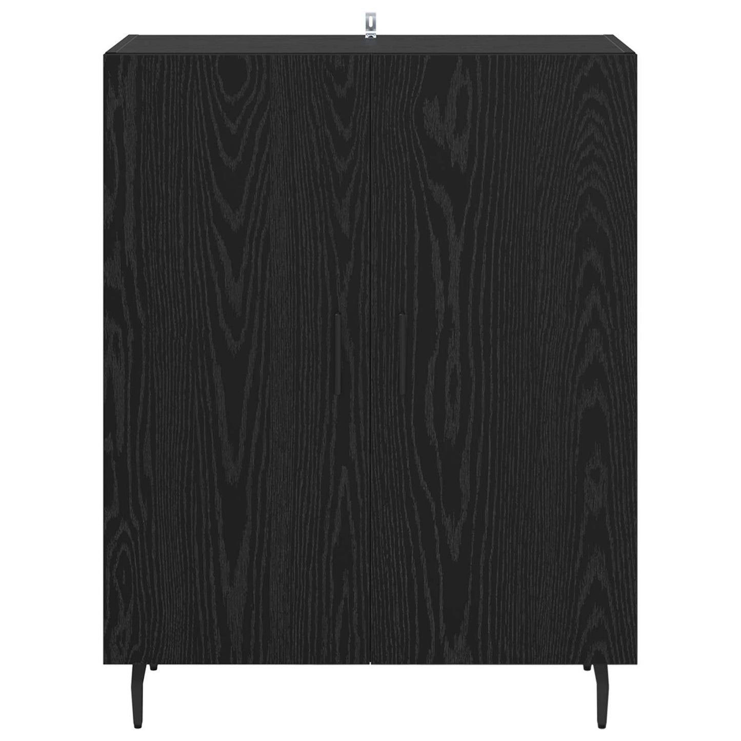 vidaXL Sideboard Black Oak 69.5 x 34 x 90 cm Engineered Wood 6