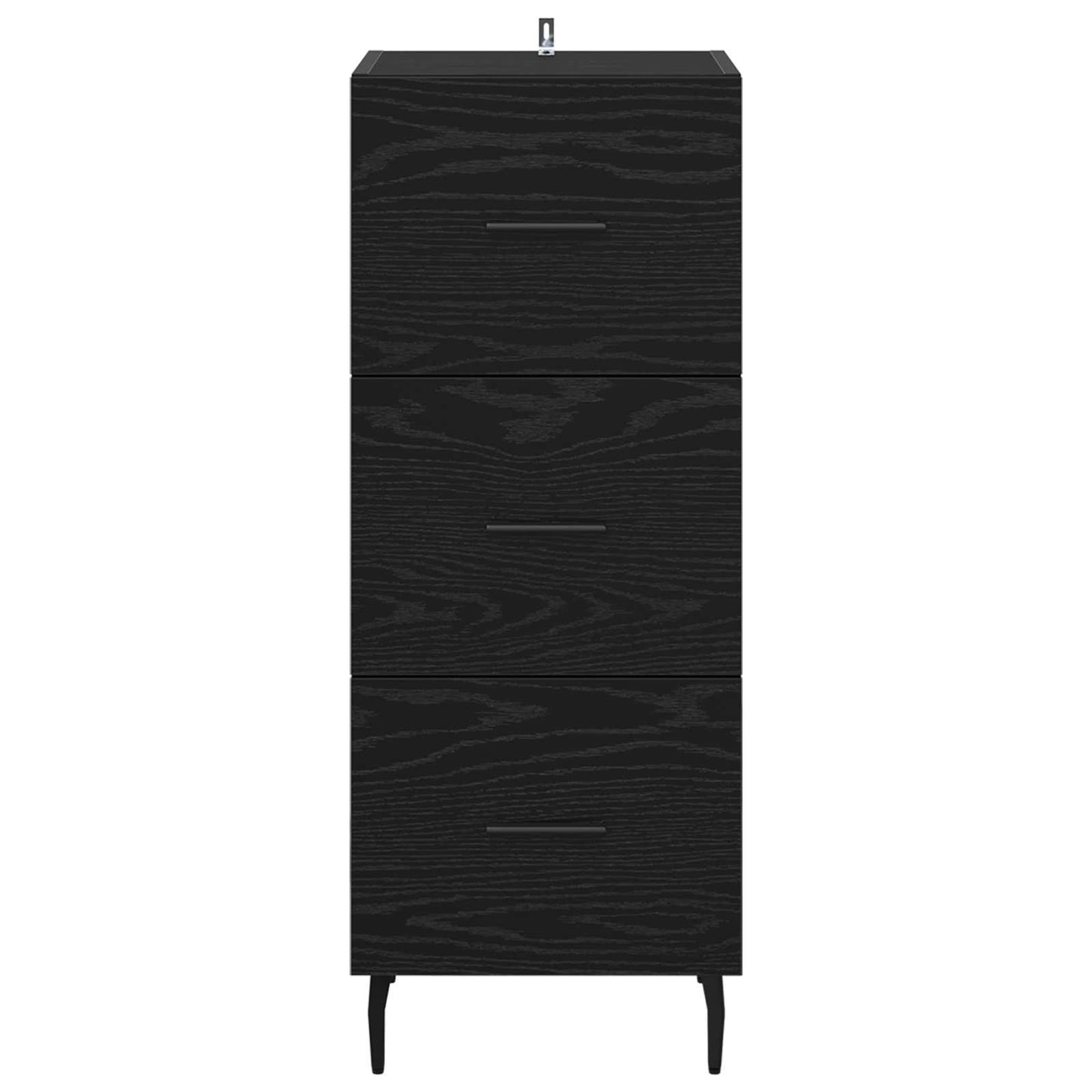 vidaXL Sideboard Black oak 34 x 34.5 x 90 cm Engineered Wood 6