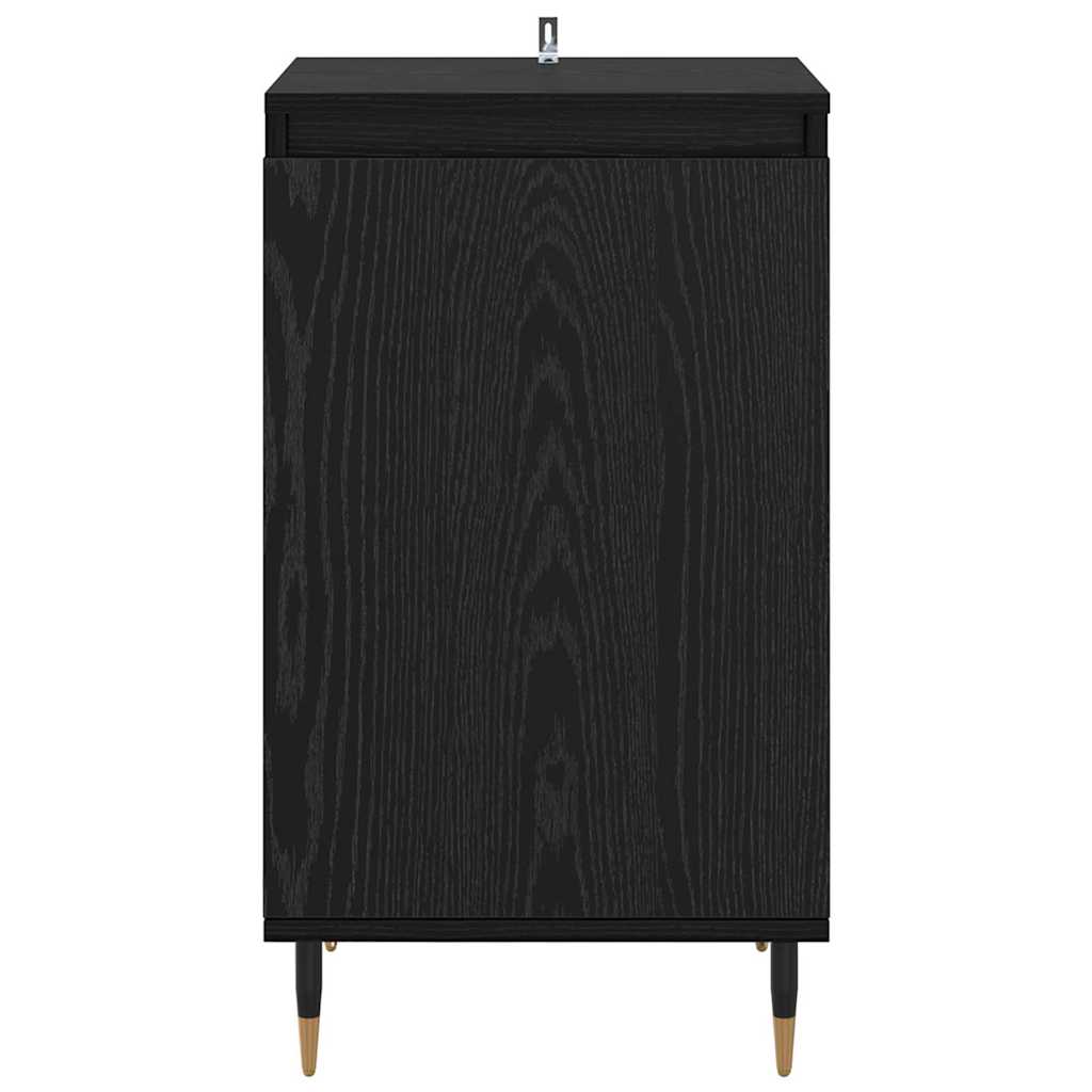 vidaXL Sideboard 2 pcs Black Oak 40 x 35 x 70 cm 6