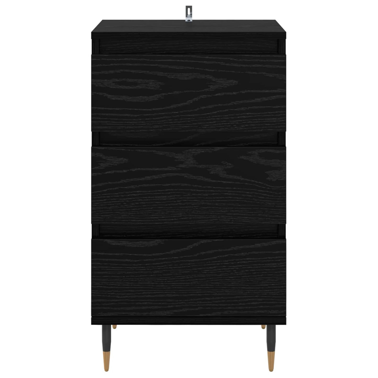 vidaXL Sideboard Black oak 35 x 40 x 70 cm Engineered Wood 6