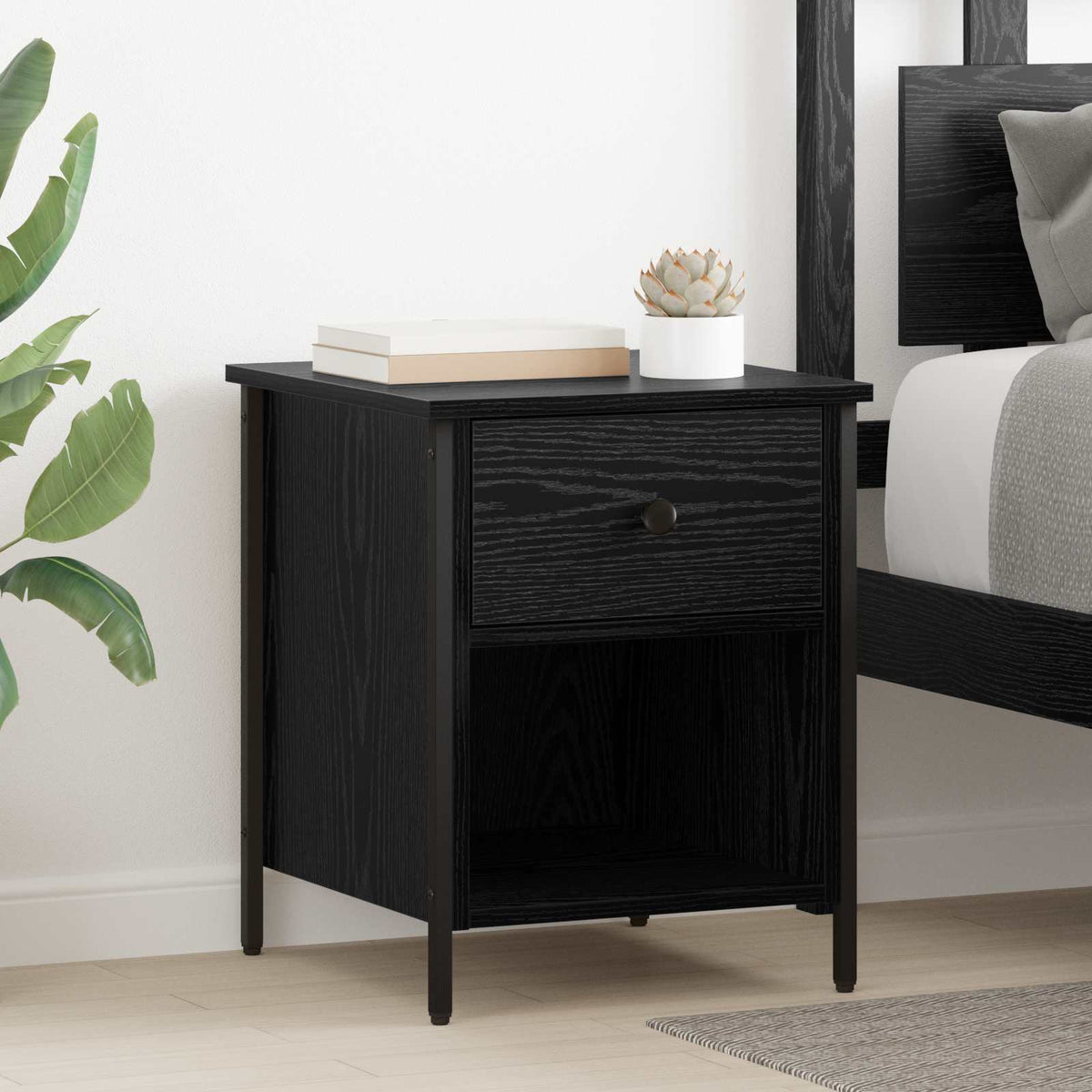 vidaXL Bedside Cabinets 40x42x50 cm Engineered Wood