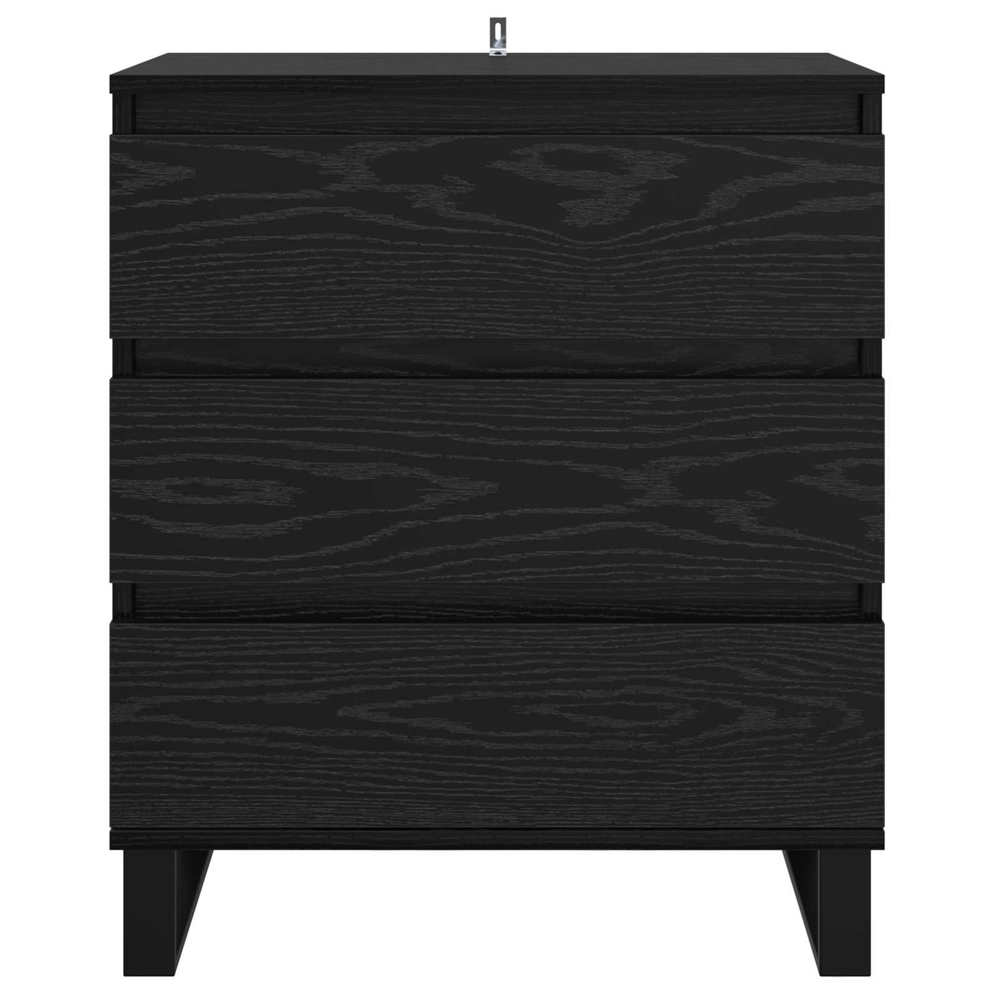 vidaXL Sideboard Black Oak 60 x 35 x 70 cm Engineered Wood 6