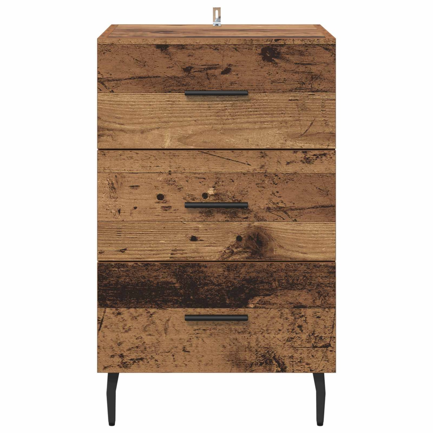 vidaXL Bedside Cabinet Old Wood 40 x 40 x 66 cm Engineered Wood 6