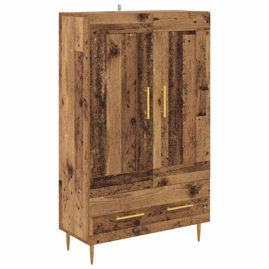vidaXL Highboard Old Wood 69.5 x 31 x 115 cm Engineered Wood 2