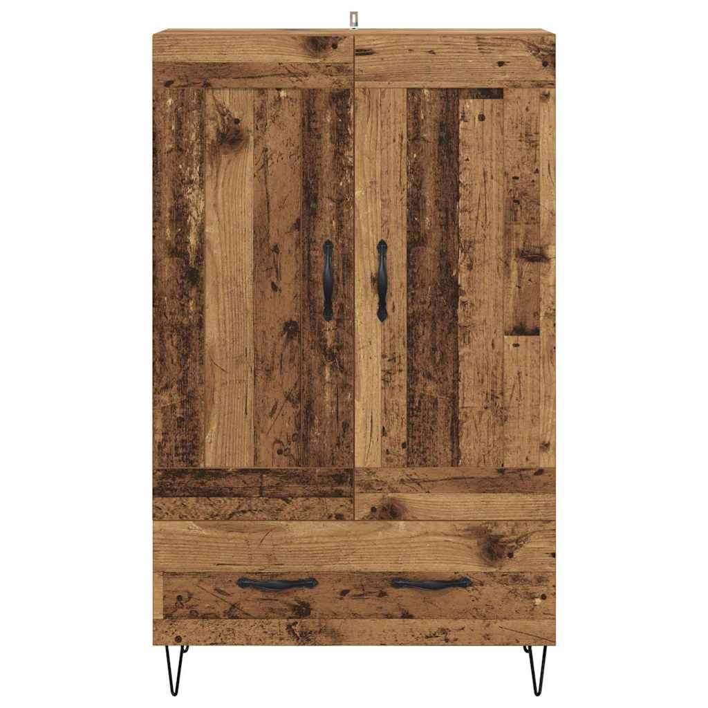 vidaXL Highboard Old Wood 69.5 x 31 x 115 cm Engineered Wood 6