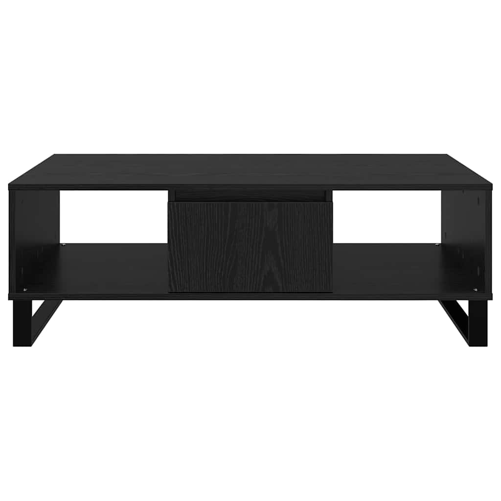 vidaXL Coffee Table Black Oak 104 x 60 x 35 cm Engineered Wood 6