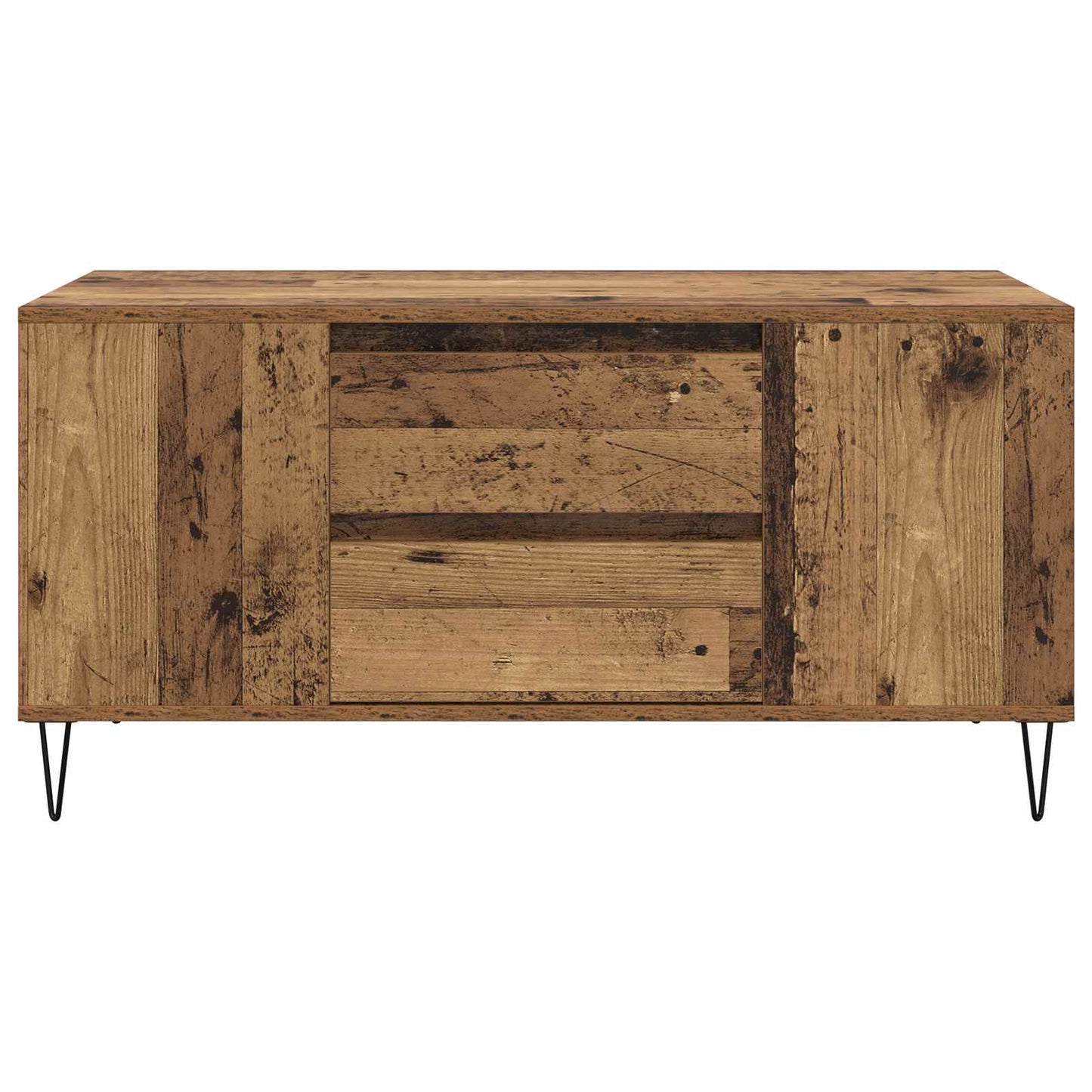 vidaXL Coffee Table Old Wood 102 x 44.5 x 50 cm Engineered Wood 6