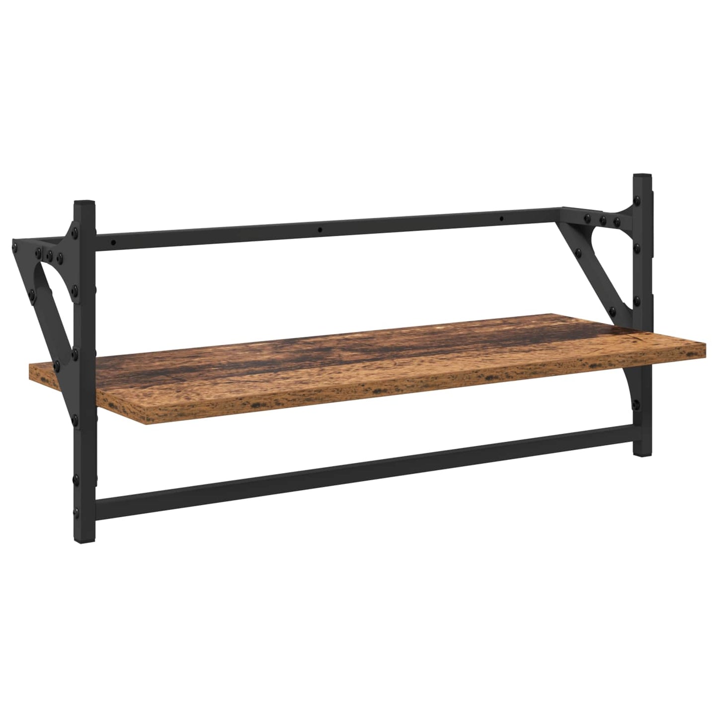 vidaXL Wall Shelf Set 6 pcs Old Wood 100 x 25 x 30 cm Engineered Wood 6