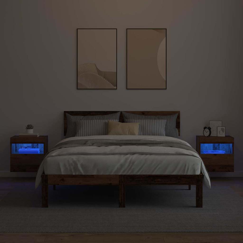 vidaXL TV Wall Cabinets 2 pcs Old Wood Engineered Wood 6