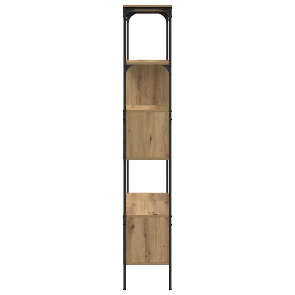 vidaXL Bookcase 7-Tier 76 x 33 x 188.5 cm Engineered Wood Artisan Oak 6
