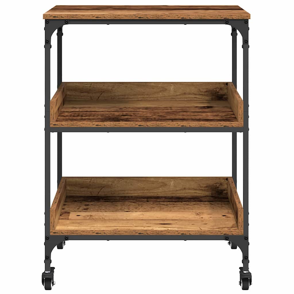 Kitchen Trolley Old Wood Engineered Wood