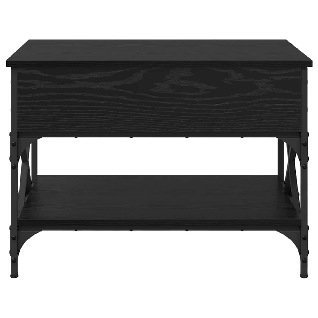 vidaXL Coffee Table Black Oak 70x50x50cm Engineered Wood 6