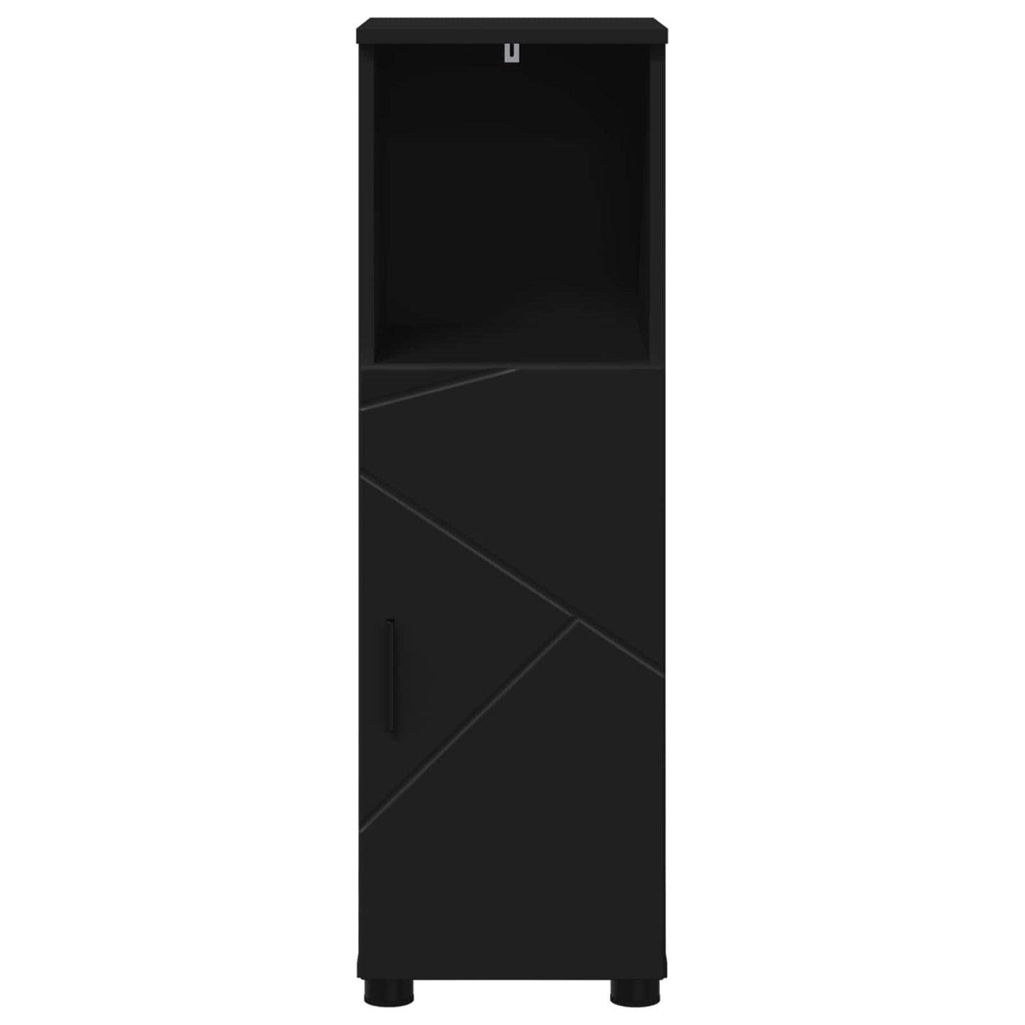 vidaXL Bathroom Cabinet Black 30 x 35 x 95 cm Engineered wood, Metal 6
