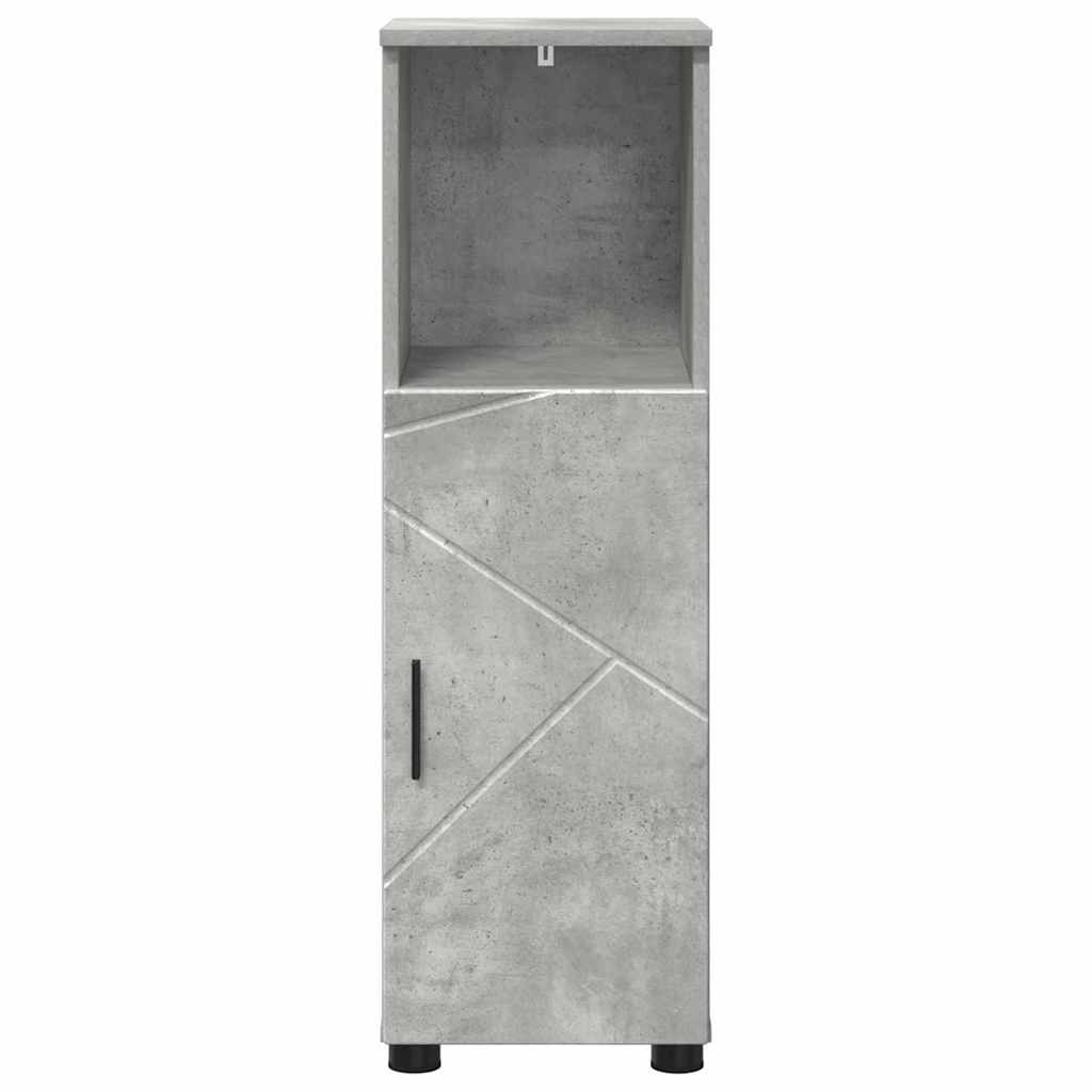 vidaXL Bathroom Cabinet Concrete Grey 30 x 35 x 95 cm 6