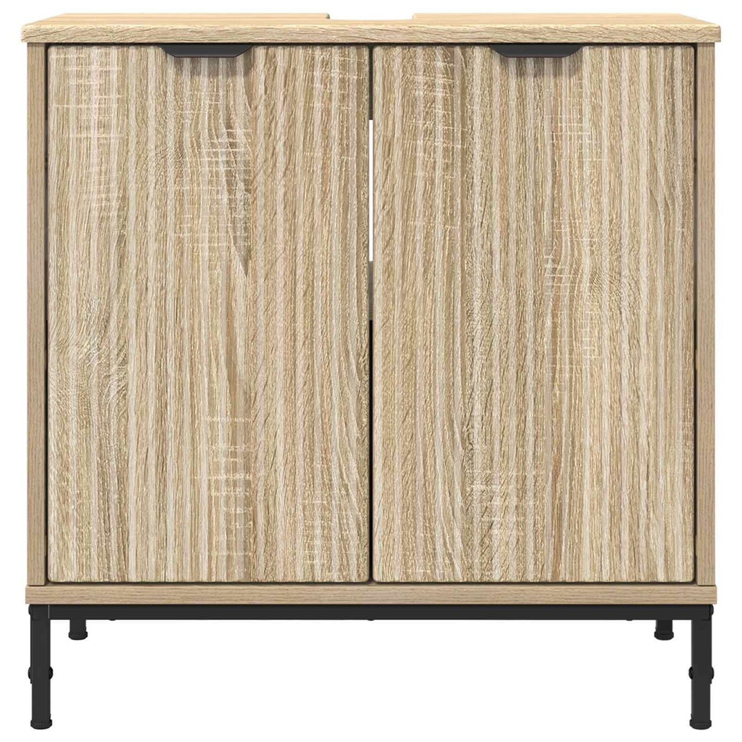 vidaXL Bathroom Sink Cabinet Sonoma Oak 60.5 x 33.5 x 61 cm 6